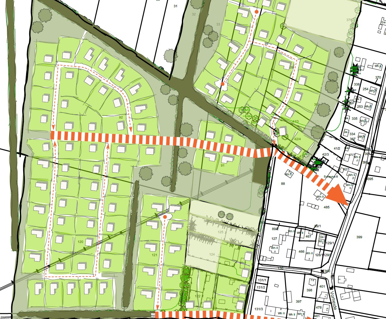 Städtebauliches Konzept und Bebauungsplan W 24 "Wohngebiet Vorheide" (Wohnen) inkl. Änderung FNP, Beeskow