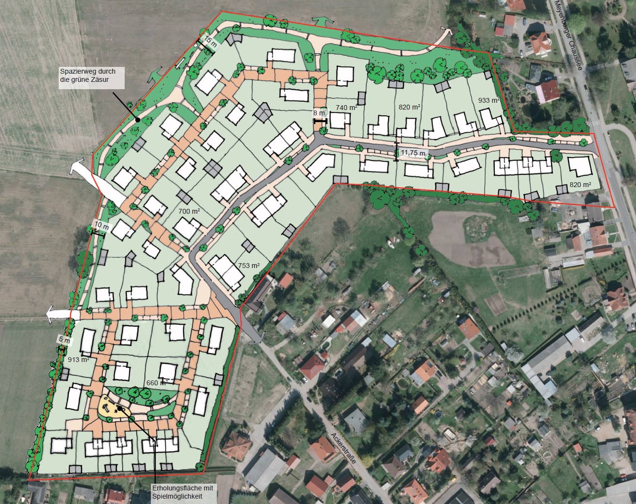 Städtebauliches Konzept für ein Wohngebiet im Bereich Ackerstraße, Wittstock/Dosse