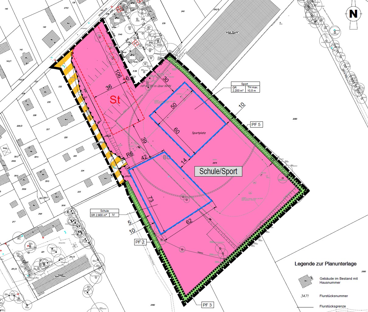 2. Änderung des Bebauungsplans Nr. 8 "Gebiet südlich der Mühlenstraße", Stahnsdorf